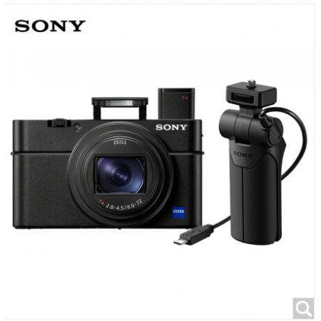 索尼（SONY）DSC-RX100M6 黑卡數(shù)碼相機 Vlog視頻拍攝套裝 1英寸大底（蔡司24-200mm鏡頭 4K視頻 黑卡6）（漏）