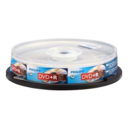 飛利浦（PHILIPS）DVD+R光盤(pán)/刻錄盤(pán) 16速4.7G 桶裝10片 空白光盤(pán)
