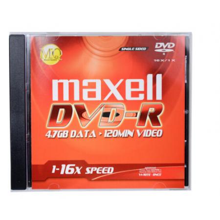 麥克賽爾（maxell）DVD-R光盤 刻錄光盤 光碟 空白光盤 16速4.7GB 1片盒裝，5盒/包
