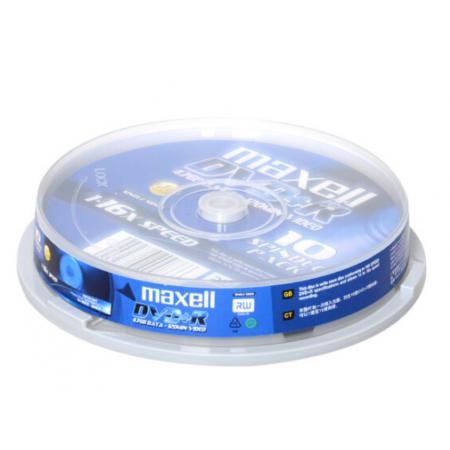 麥克賽爾（maxell）DVD+R光盤 刻錄光盤 光碟 空白光盤 16速4.7G臺產 桶裝10