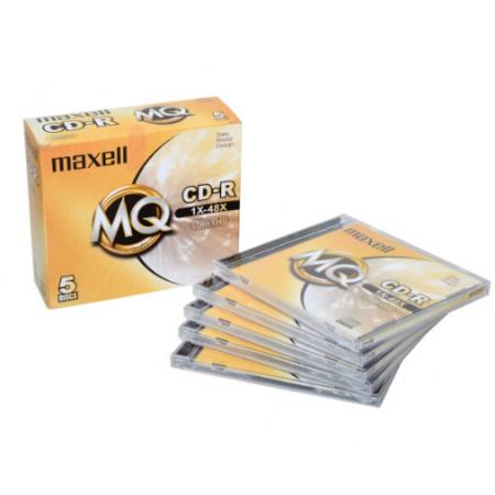 麥克賽爾（maxell）CD-R光盤 刻錄光盤 光碟 空白光盤 48速700M 1片盒裝，5盒/包