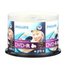 飛利浦（PHILIPS）DVD-R空白光盤/刻錄盤 16速4.7G 桶裝50片