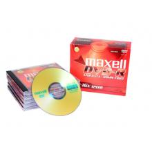 麥克賽爾（maxell）DVD-R光盤 刻錄光盤 光碟 空白光盤 16速4.7GB 1片盒裝，5盒/包