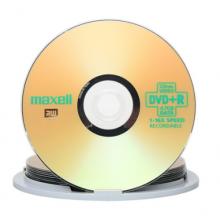 麥克賽爾（maxell）DVD+R光盤 刻錄光盤 光碟 空白光盤 16速4.7G臺產 桶裝10
