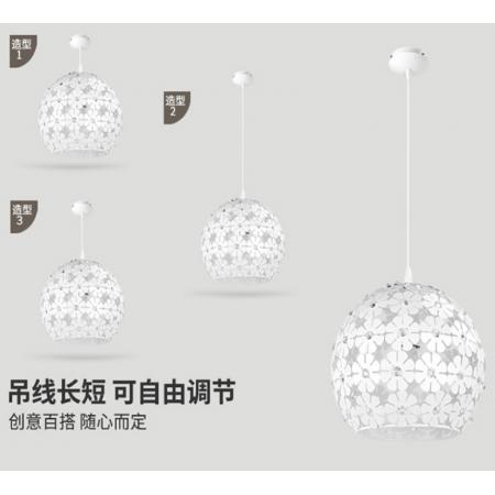 歐普照明（OPPLE）LED餐廳燈浪漫現(xiàn)代簡約時(shí)尚單頭吸頂餐吊燈創(chuàng)意吧臺 花之密語 