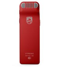 飛利浦（PHILIPS）VTR8060 16GB 會(huì)議 學(xué)習(xí)記錄 WIFI 語(yǔ)音轉(zhuǎn)文本 APP文件傳輸分享 智能數(shù)字降噪錄音筆 紅色 