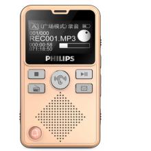 飛利浦（PHILIPS）VTR7600 8G 多功能隨身語音機(jī) 大功率 錄音筆 金色