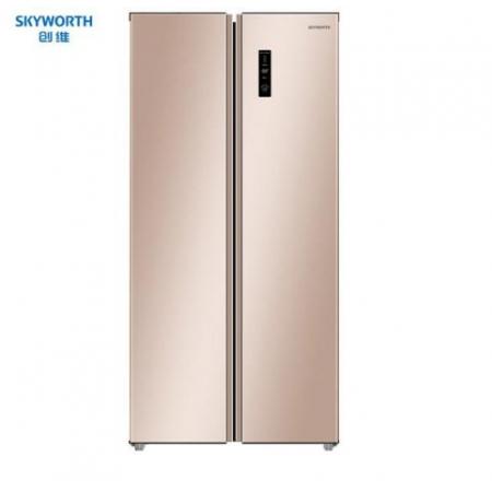 創(chuàng)維（Skyworth）478升 雙開(kāi)門(mén)對(duì)開(kāi)門(mén)家用電冰箱 風(fēng)冷免除霜 低噪靜音 纖薄大容量 W478LM普利金