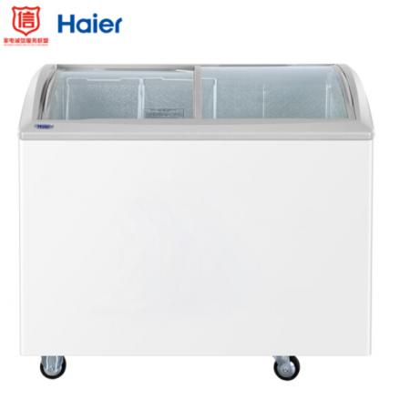 海爾 Haier 260升商用冷藏冷凍轉(zhuǎn)換冰柜 圓弧玻璃門冷柜 SC/SD-260HDS