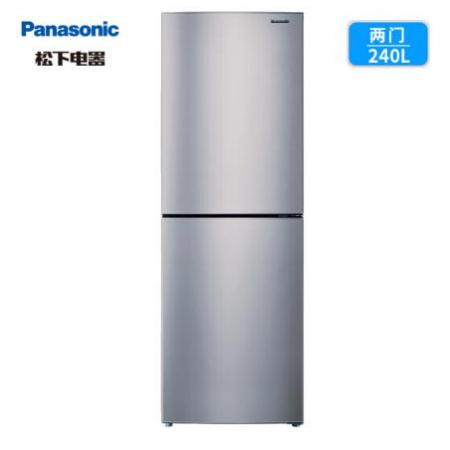 松下(Panasonic)NR-EB24WSP-S 240升兩門風冷無霜超薄冰箱 AG銀離子節(jié)能靜音