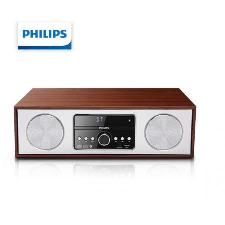 飛利浦（PHILIPS）DTM380/93 音響 音箱 復(fù)古木質(zhì) 無線藍(lán)牙HIFI桌面臺式CD音響