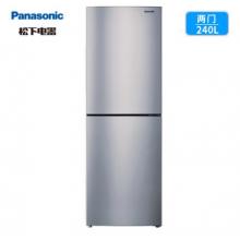 松下(Panasonic)NR-EB24WSP-S 240升兩門風冷無霜超薄冰箱 AG銀離子節(jié)能靜音