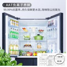 TCL 486升 雙變頻風(fēng)冷無霜十字對(duì)開門電冰箱 AAT養(yǎng)鮮 電腦控溫 一級(jí)能效 星玄青 BCD-486WPJD