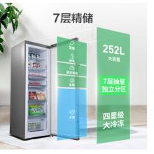 容聲(Ronshen) 252升 風(fēng)冷無(wú)霜冰柜 立式冷凍柜  電腦控溫 一級(jí)能效BD-252WY