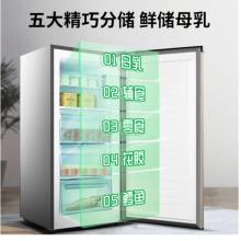 容聲(Ronshen) 146升 冰柜 立式冷凍柜 分層大抽屜一級(jí)能效 BD-146RS