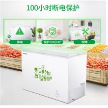 容聲(Ronshen) 273升 臥式 蝶形門(mén) 側(cè)掀門(mén) 冷藏冷凍雙溫冰柜  BCD-273KB