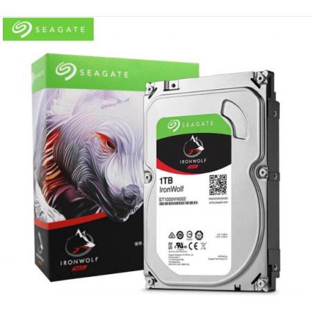 希捷(Seagate) NAS硬盤(pán) 1TB 64MB 5900轉(zhuǎn) PMR CMR垂直磁記錄 網(wǎng)絡(luò)存儲(chǔ) SATA 希捷酷狼IronWolf ST1000VN002