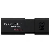 金士頓（Kingston）128GB USB3.0 U盤(pán) DT100G3 讀速130MB/s 黑色 滑蓋設(shè)計(jì) 時(shí)尚便利