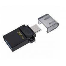 金士頓（Kingston）32GB OTG USB3.2 Gen1 U盤 DTDUO3G2 黑色 雙接口設(shè)計 快速傳輸
