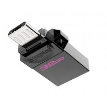 金士頓（Kingston）32GB OTG USB3.2 Gen1 U盤 DTDUO3G2 黑色 雙接口設(shè)計 快速傳輸
