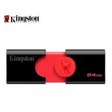 金士頓（Kingston）u盤 USB3.1 DT106系統(tǒng)投標(biāo)車載高速U盤優(yōu)盤 黑紅款 精英版 64G