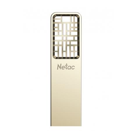 朗科（Netac）128GB USB3.0 U盤 U327 全金屬高速迷你鏤空設(shè)計(jì)閃存盤 創(chuàng)意中國風(fēng) 珍鎳色