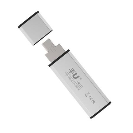 朗科（Netac）USB2.0 安卓手機(jī) U盤U211S 雙接口全金屬直插式迷你優(yōu)盤 淺灰色 8GB 單個(gè)裝