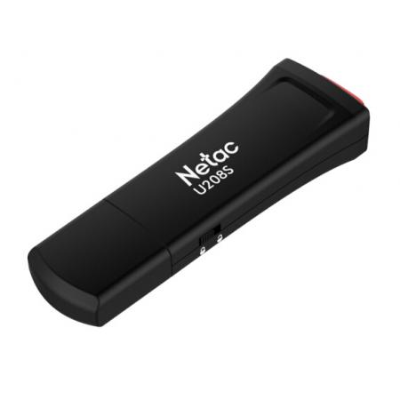 朗科（Netac） USB2.0 U盤 U208S 寫保護(hù) 黑色 防病毒入侵 防誤刪 黑色 32GB