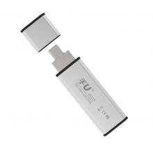 朗科（Netac）USB2.0 安卓手機(jī) U盤U211S 雙接口全金屬直插式迷你優(yōu)盤 淺灰色 8GB 單個(gè)裝