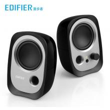 漫步者（EDIFIER）R12U 外觀時(shí)尚、音質(zhì)純正的入門級(jí)微型2.0桌面音響 筆記本音箱 電腦音箱 黑色