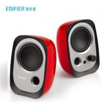 漫步者（EDIFIER）R12U 外觀時尚、音質(zhì)純正的入門級微型2.0桌面音響 筆記本音箱 電腦音箱 紅色