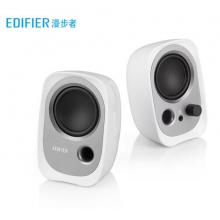 漫步者（EDIFIER）R12U 外觀時尚、音質(zhì)純正的入門級微型2.0桌面音響 筆記本音箱 電腦音箱 白色
