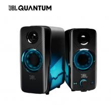 JBL 量子 QDUO 藍(lán)牙音箱電腦音響 炫彩燈效獨(dú)立高低音炮臺(tái)式機(jī)手機(jī)音響黑色