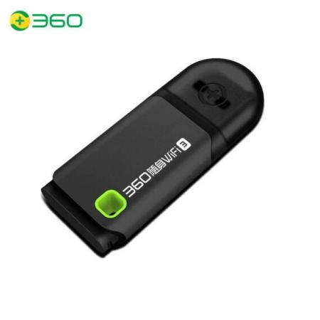 360隨身WiFi3 300M 無(wú)線網(wǎng)卡路由器 黑色