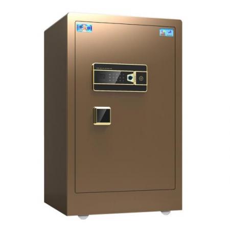虎牌保管柜/箱辦公保險柜指紋密碼全鋼  咖啡金