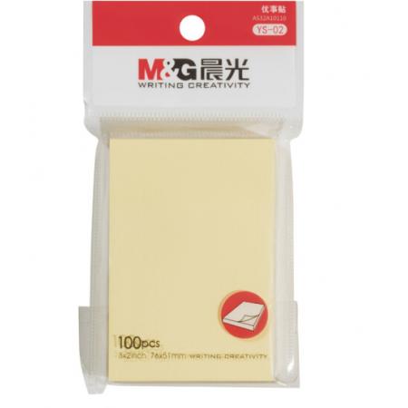 晨光（M&G） 記事貼 自粘便簽紙  n次貼 100頁(yè) 76*51mm   YS-02