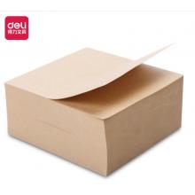 得力(deli)400張98*98mm簡(jiǎn)約牛皮紙便筏本便條  21709