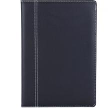廣博(GuangBo)16K皮面記事本子 簡約商務文具筆記本 114張黑色GBP16730