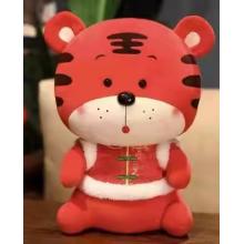 虎年吉祥物公仔2022老虎毛絨玩具生肖虎招財(cái)小號新年玩偶40CM