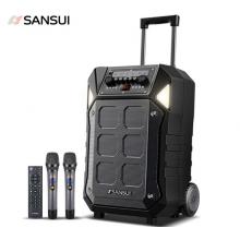 山水 SANSUI D08 8英寸戶外拉桿音響 藍牙室外演出大功率 帶無線麥克風(fēng)