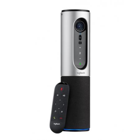 羅技（Logitech）CC2000e 移動(dòng)辦公攝像頭 適用1-6人網(wǎng)絡(luò)視頻會(huì)議 便攜式一體化攝像頭 黑