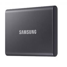 三星（SAMSUNG） MU-PC1T0T 移動硬盤 1TB Type-c USB 3.2 移動固態(tài)硬盤（PSSD） T7 灰色 NVMe傳輸速度1050MB/s 超薄時尚（單位：個）