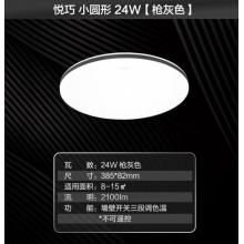 飛利浦led吸頂燈客廳臥室書房餐廳燈簡(jiǎn)約超薄現(xiàn)代大氣吸頂燈悅巧圓形24w 墻壁三色可調(diào) (灰黑色) 9290026443