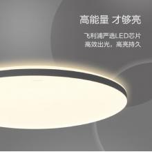 飛利浦led吸頂燈客廳臥室書房餐廳燈簡(jiǎn)約超薄現(xiàn)代大氣吸頂燈悅巧圓形24w 墻壁三色可調(diào) (灰黑色) 9290026443