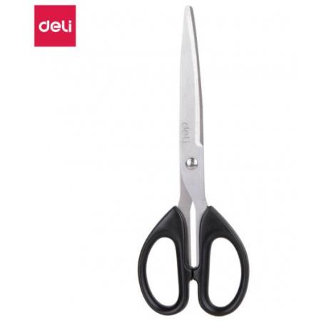 得力(deli)210mm大號(hào)辦公生活剪刀 黑色6010