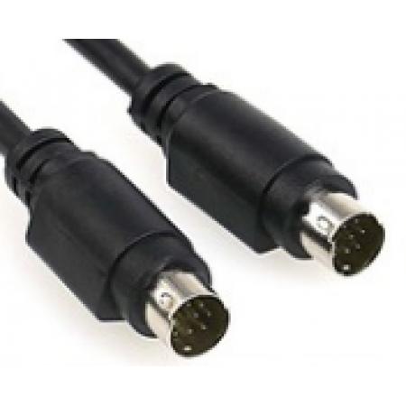 圓頭MD8芯針對孔數(shù)據(jù)線 mini DIN8針公對母連接線 直連S端子線
