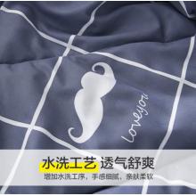  南極人NanJiren 被子 夏涼被空調(diào)被夏被 可水洗機(jī)洗單人兒童薄被子被芯 150*200cm 胡子