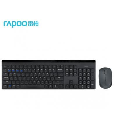 雷柏（Rapoo） 8100GT 鍵鼠套裝 無線藍牙鍵鼠套裝 辦公鍵盤鼠標(biāo)套裝 多模無線鍵盤 藍牙鍵盤 鼠標(biāo)鍵盤 黑色