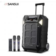 山水 SANSUI D15 15英寸戶外廣場(chǎng)舞拉桿音響藍(lán)牙室外演出大功率重低音演出級(jí)移動(dòng)k歌音箱帶無線麥克風(fēng)