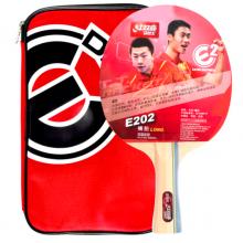 紅雙喜DHS E-E202橫拍雙面反膠乒乓拍健身型（附帶拍套，單塊裝）